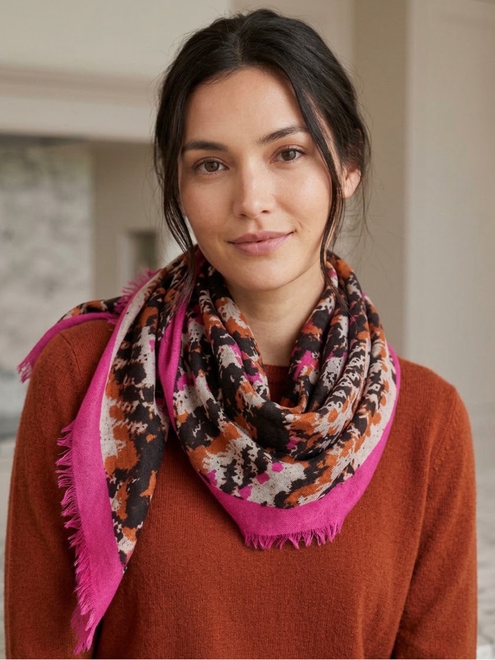 Coach Bonnie Boucle Square Scarf NWT